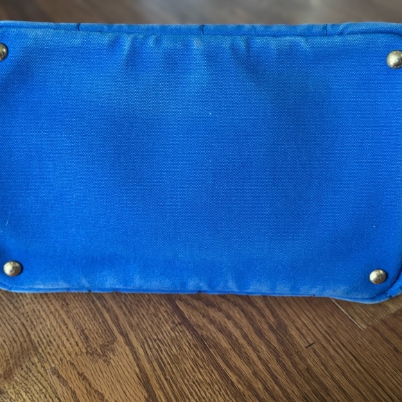 Prada Blue Canvas Tote Bag - Picture 10 of 15